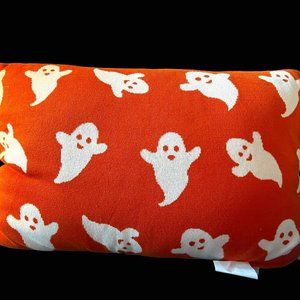 Orange Ghost Pillow - Cozy for Halloween and Fall - by Hallow Home